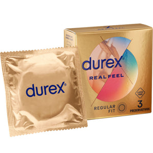 3 Preservativos - Sem Látex - Real Feel - Durex
