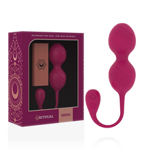 Carregar imagem no visualizador da galeria, Bolas vaginais vibratórias para exercícios de Kegel - Recarregável - Rosa -Nisha - Rithual
