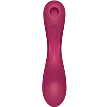 Carregar imagem no visualizador da galeria, Vibrador e estimulador de clitóris por ondas de pressão - Curvy Trinity 1 - Vermelho - Satisfyer
