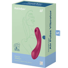 Carregar imagem no visualizador da galeria, Vibrador e estimulador de clitóris por ondas de pressão - Curvy Trinity 1 - Vermelho - Satisfyer
