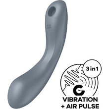 Carregar imagem no visualizador da galeria, Vibrador e estimulador de clitóris por ondas de pressão - Curvy Trinity 1 - Cinzento - Satisfyer
