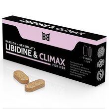 Carregar imagem no visualizador da galeria, Estimulante sexual feminino - 4 comprimidos - Libidine &amp; Climax
