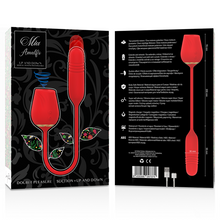 Carregar imagem no visualizador da galeria, 2 em 1 - Estimulador de clitóris com sucção e vibrador vaginal com movimento sobe e desce - Double pleasure suction + up and down
