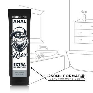 Lubrificante à base de silicone - Dilatador e Relaxante - 250ml - Black Hole