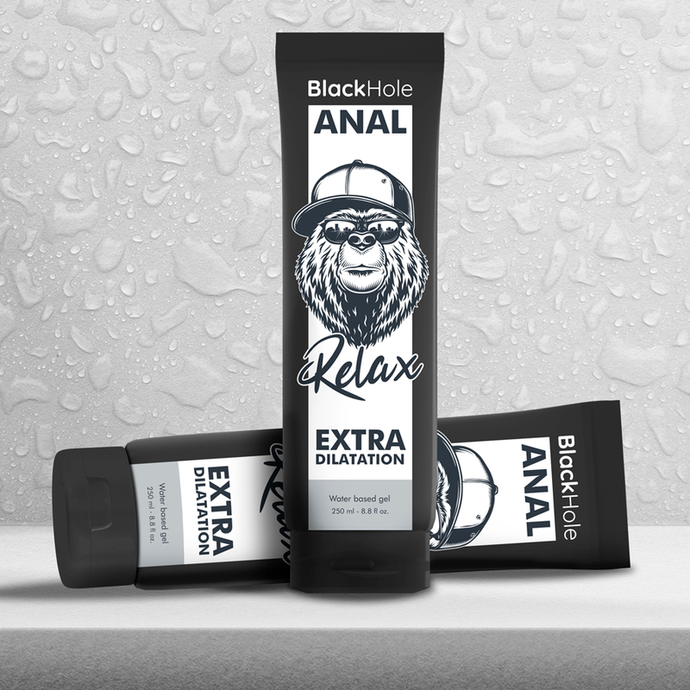 Lubrificante à base de silicone - Dilatador e Relaxante - 250ml - Black Hole