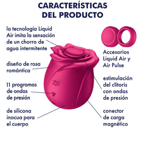 Estimulador de clitóris por ondas de pressão  + Pulsação - Pro 2 Classic Blossom - Satisfyer