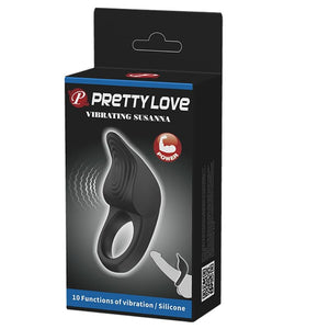 Anel vibratório para o pénis - Recarregável - Susanna - Pretty Love