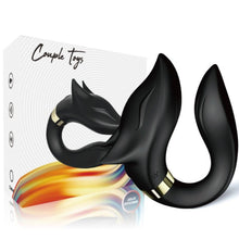 Carregar imagem no visualizador da galeria, Vibrador duplo - para casal - com estimulador vaginal e clitóris - Fox - Armony
