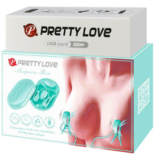 Carregar imagem no visualizador da galeria, Ovo vaginal e estimulador de mamilos com electrochoque- Surprise box - Pretty Love
