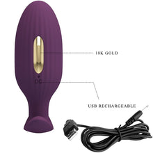 Carregar imagem no visualizador da galeria, Plug anal com vibração e eletroestimulação - com APP - Jefferson - Pretty Love
