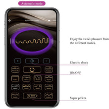 Carregar imagem no visualizador da galeria, Plug anal com vibração e eletroestimulação - com APP - Jefferson - Pretty Love
