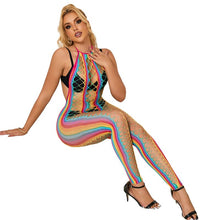 Carregar imagem no visualizador da galeria, Bodystocking multicor em rede - Subblime
