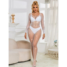 Carregar imagem no visualizador da galeria, Catsuit em rede branca - Subblime
