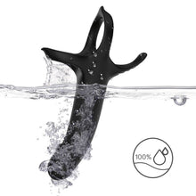 Carregar imagem no visualizador da galeria, Strap-on para dupla penetração com vibração - 10,5cm - Armony
