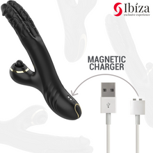 Carregar imagem no visualizador da galeria, Vibrador vaginal com estimulador de clitóris com pulsação e duplo movimento de onda no ponto G - Tapping bobbing vibrator
