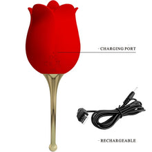 Carregar imagem no visualizador da galeria, Estimulador de clitóris 2 em 1 - Rose lover - Pretty Love
