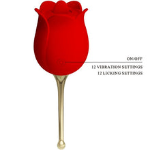 Carregar imagem no visualizador da galeria, Estimulador de clitóris 2 em 1 - Rose lover - Pretty Love
