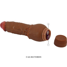 Carregar imagem no visualizador da galeria, Vibrador realístico - 19.5 cm - Castanho - Clark
