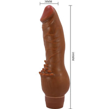 Carregar imagem no visualizador da galeria, Vibrador realístico - 19.5 cm - Castanho - Clark
