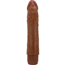 Carregar imagem no visualizador da galeria, Vibrador realístico - 23,5 cm - Dybbuk - Castanho - Bárbara
