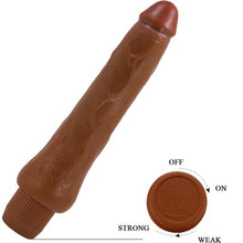 Carregar imagem no visualizador da galeria, Vibrador Realístico - 25 cm - Dryad - Castanho - Bárbara

