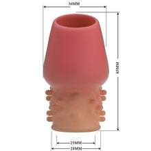 Carregar imagem no visualizador da galeria, Manga/Engrossador para pénis - Bege - Matias - Pretty Love
