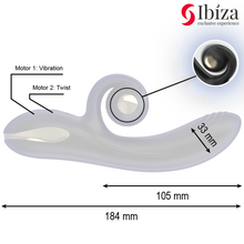Carregar imagem no visualizador da galeria, Vibrador vaginal com movimento de onda e estimulador de clitóris - Twister vibrator
