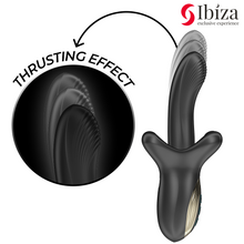 Carregar imagem no visualizador da galeria, Vibrador vaginal com movimento sobe e desce e estimulador de clitóris com efeito mordida - Biting and thrusting vibrator
