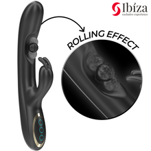 Carregar imagem no visualizador da galeria, Vibrador vaginal com estimulador de clitóris e esfera rotativa no ponto G - Rolling ball rabbit vibrator

