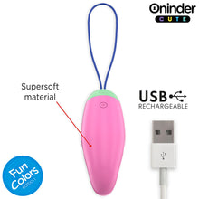 Carregar imagem no visualizador da galeria, Ovo vibratório vaginal com APP e movimento de rotação - Fun colors - Oninder
