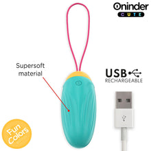 Carregar imagem no visualizador da galeria, Ovo vibratório vaginal com APP e bolas internas rotativas - Fun colors - Oninder
