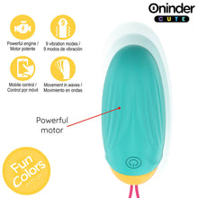 Carregar imagem no visualizador da galeria, Ovo vibratório vaginal com APP e bolas internas rotativas - Fun colors - Oninder

