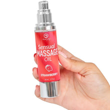 Carregar imagem no visualizador da galeria, Óleo de massagem com aroma a morango - 50 ml - Secret Play
