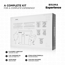 Carregar imagem no visualizador da galeria, Kit com lubrificante, gel vibratório, óleo de massagem, venda e espanador - Bruma Experience

