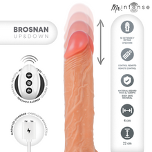 Carregar imagem no visualizador da galeria, Vibrador realístico com movimento sobe e desce e aquecimento - 22 cm - Brosnan - Mr. Intense
