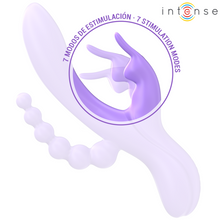 Carregar imagem no visualizador da galeria, Vibrador vaginal com estimulador de clitóris e anal - Miko - Intense
