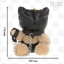 Carregar imagem no visualizador da galeria, Porta-chaves urso com máscara e trela - Fetish subissive
