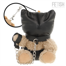 Carregar imagem no visualizador da galeria, Porta-chaves urso com máscara e trela - Fetish subissive
