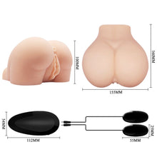 Carregar imagem no visualizador da galeria, Masturbador masculino com vibração - Vagina e ânus - Promise to satisfy all appetites - Crazy Bull
