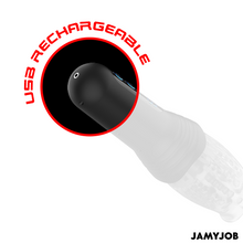 Carregar imagem no visualizador da galeria, Masturbador boca com vibração, movimento de sobe e desce e rotação - Oral sex stimulator - Blow-R - Jamyjob
