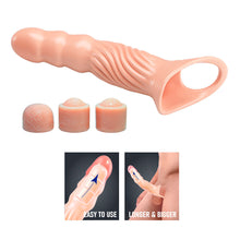 Carregar imagem no visualizador da galeria, Manga para pénis com 3 extensores de 7.5 cm - Penis sleeve - Pretty Love

