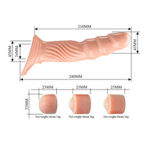 Carregar imagem no visualizador da galeria, Manga para pénis com 3 extensores de 7.5 cm - Penis sleeve - Pretty Love
