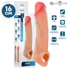 Carregar imagem no visualizador da galeria, Manga extensora realística para pénis - 16 cm - L - Simon - Mr.Intense

