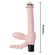 Carregar imagem no visualizador da galeria, Strap-on com vibração e dupla penetração - Super strapless dildo - Baile
