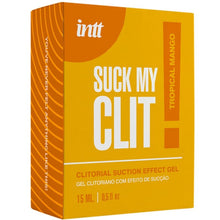 Carregar imagem no visualizador da galeria, Gel estimulante com efeito de sucção - Suck my clit! - Manga tropical - 15ml - INTT
