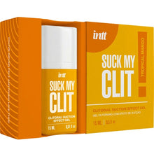 Carregar imagem no visualizador da galeria, Gel estimulante com efeito de sucção - Suck my clit! - Manga tropical - 15ml - INTT
