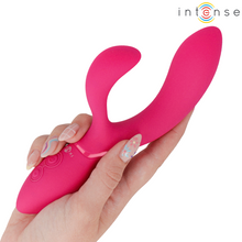 Carregar imagem no visualizador da galeria, Vibrador vaginal e Ponto G com estimulador de clitóris - Charly - 20cm - Intense
