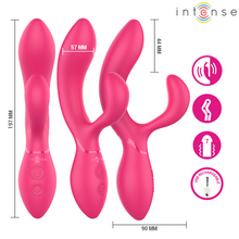 Carregar imagem no visualizador da galeria, Vibrador vaginal e Ponto G com estimulador de clitóris - Charly - 20cm - Intense
