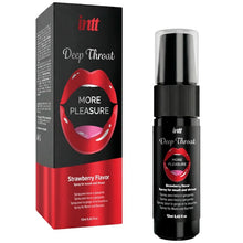 Carregar imagem no visualizador da galeria, Spray dessensibilizante para boca e garganta - Garganta profunda -  Deep throat - Morango - 12ml - INTT
