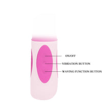 Carregar imagem no visualizador da galeria, Vibrador 4 em 1 - Vaginal com movimento de rotação + Estimulador de clitóris + Anal - Pretty bunny
